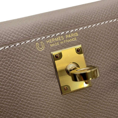 HERMES Mini Kelly Do SPO Gris Asphalt/Craie Epsom