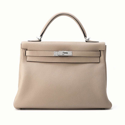 HERMES Kelly Retourne Gris Tourterelle Togo Leather Size 32