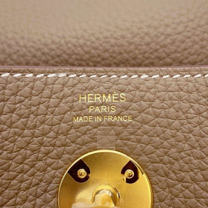 HERMES Lindy Etoupe Taurillon Clemence Size 26