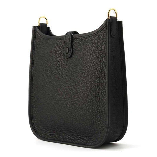 HERMES Evelyne Black Taurillon Clemence Size TPM