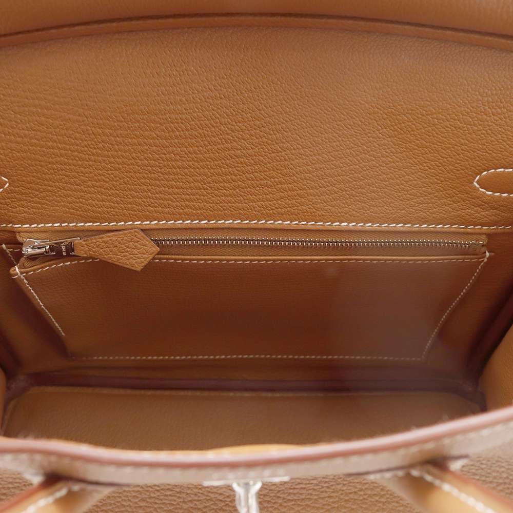 HERMES Birkin Gold Togo Leather Size 25