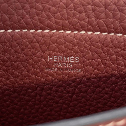 HERMES Cabas Sellier Rouge H Taurillon Clemence Size 31