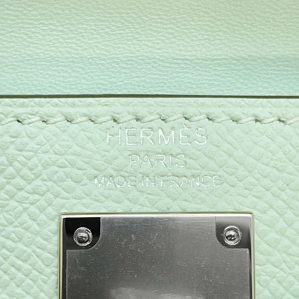 HERMES kelly elan VertPeppermint Epsom