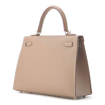 HERMES Kelly Sellier Etoupe Epsom Size 25