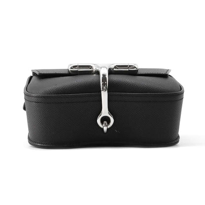 HERMES Della Cavaleria Black Epsom Size Mini