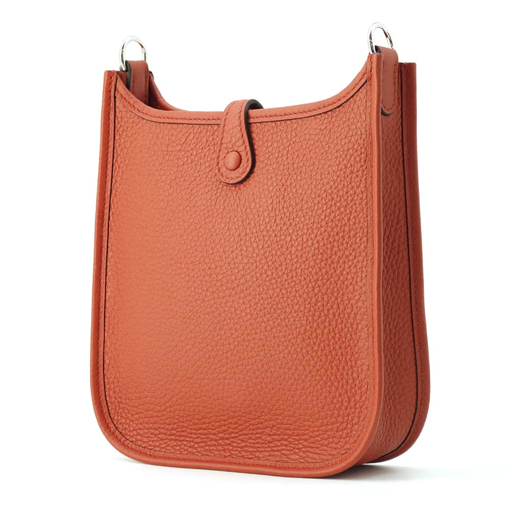 HERMES Evelyne Maxi Quadrille Cuivre Taurillon Clemence Size TPM