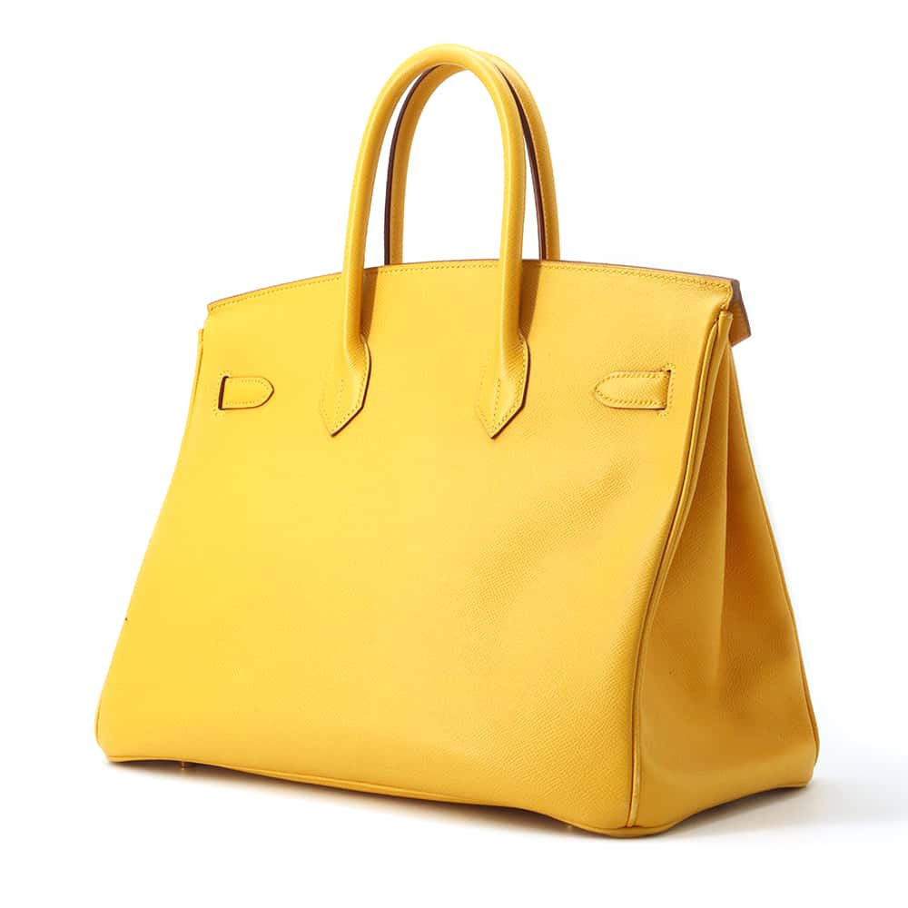 HERMES Birkin Yellow Courchevel Size 35