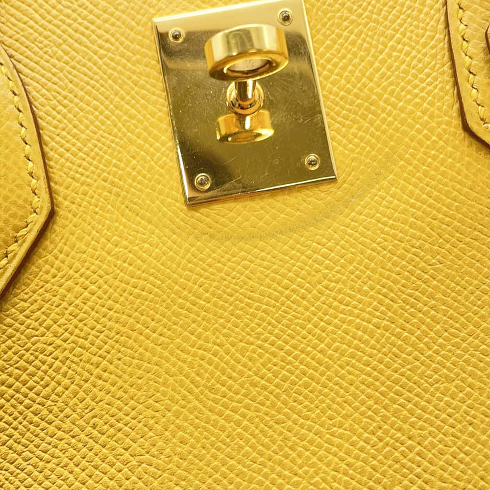 HERMES Birkin Yellow Courchevel Size 35