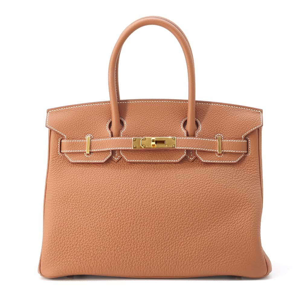 HERMES Birkin Gold Togo Leather Size 30