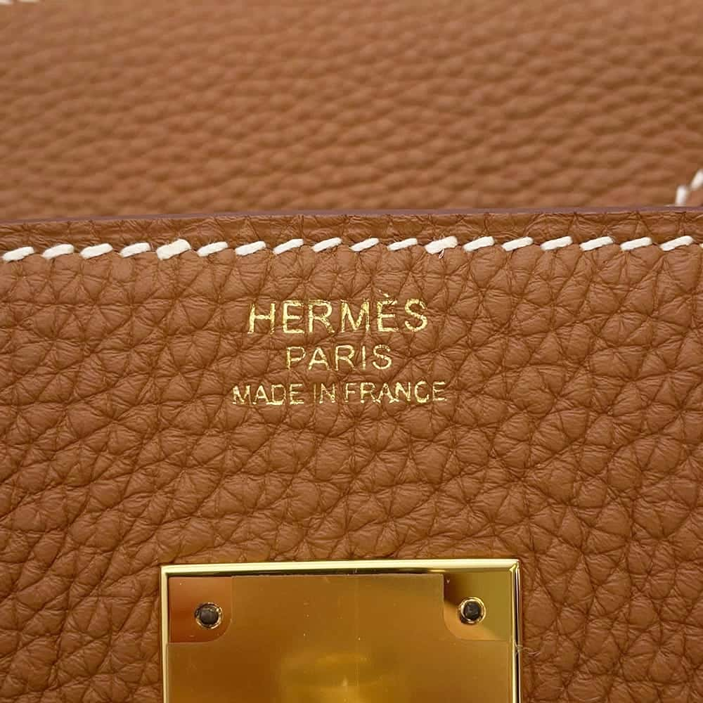 HERMES Birkin Gold Togo Leather Size 30