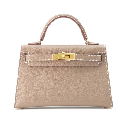 HERMES Mini Kelly Do Etoupe Epsom