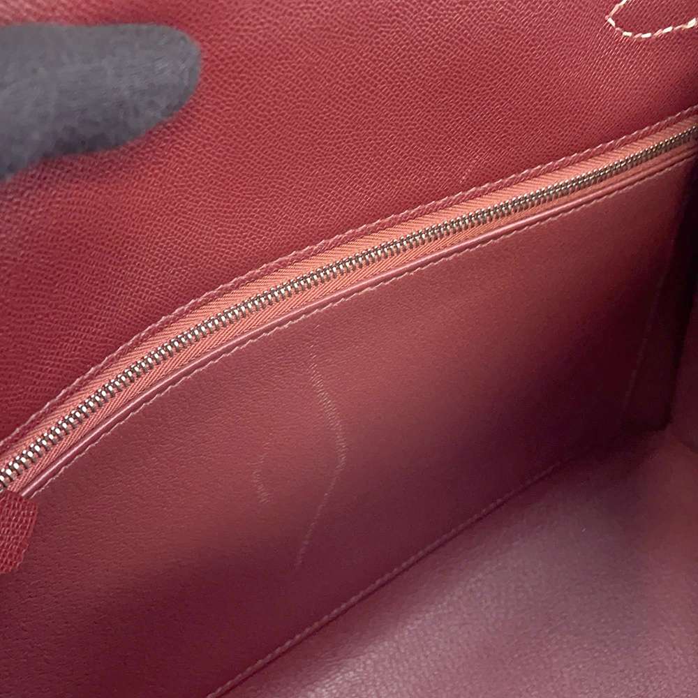 HERMES Kelly Sellier Miss You Rouge H Glenemush Size 28