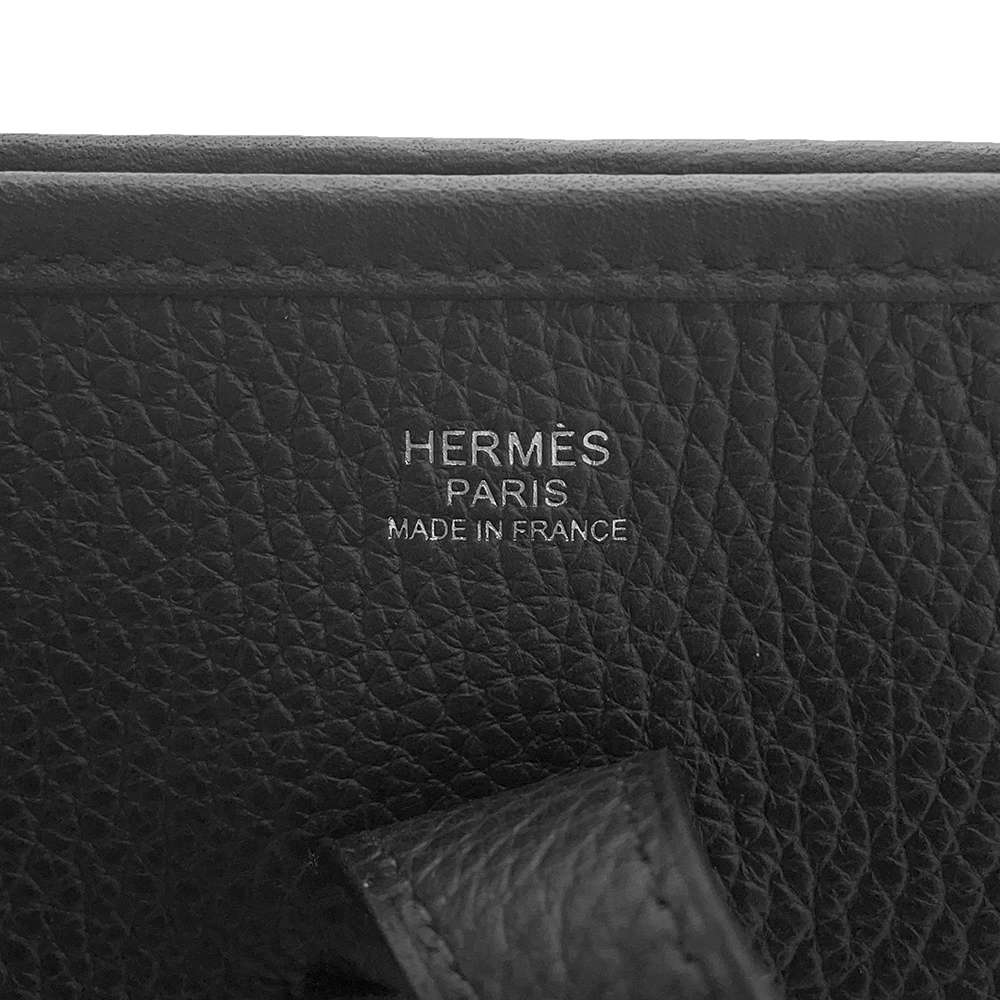 HERMES Evelyne3 Black Taurillon Clemence Size PM