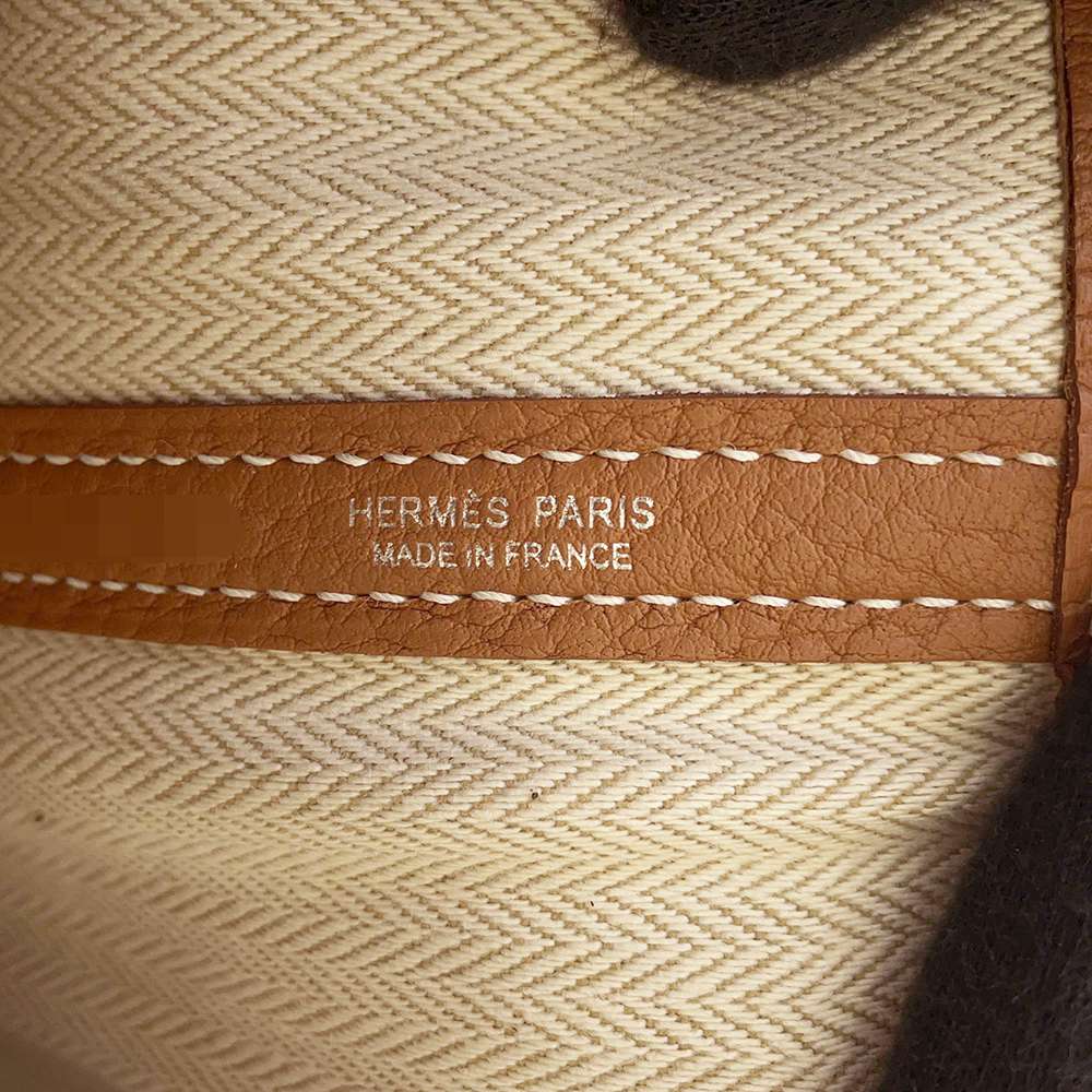 HERMES Garden Party Gold Negonda Leather Size PM