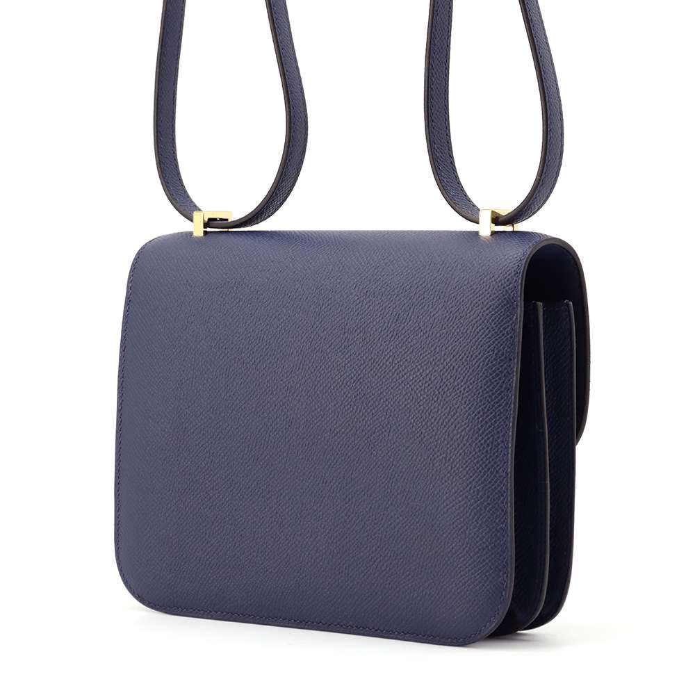 HERMES Constance3 Miroir blue navy Epsom Size Mini