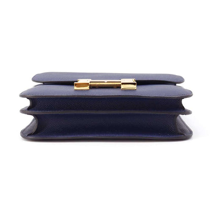 HERMES Constance3 Miroir blue navy Epsom Size Mini