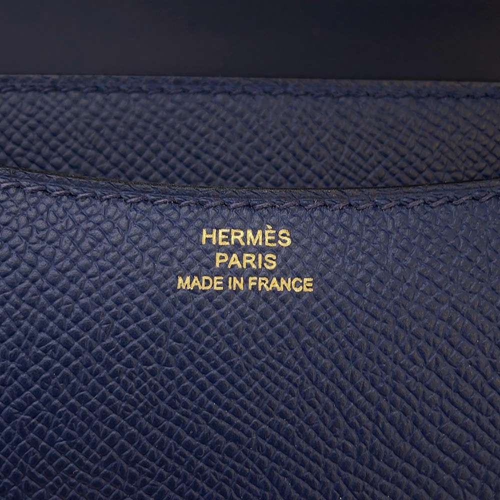 HERMES Constance3 Miroir blue navy Epsom Size Mini