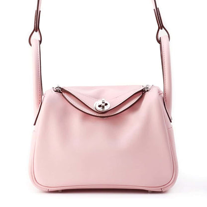 HERMES Lindy Rose Sakura Swift Leather Size Mini