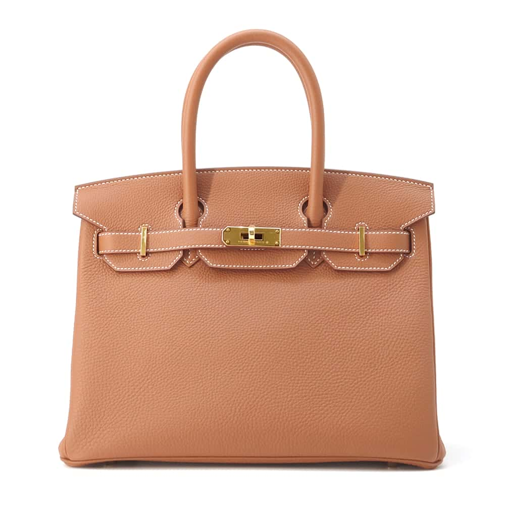 HERMES Birkin Gold Togo Leather Size 30