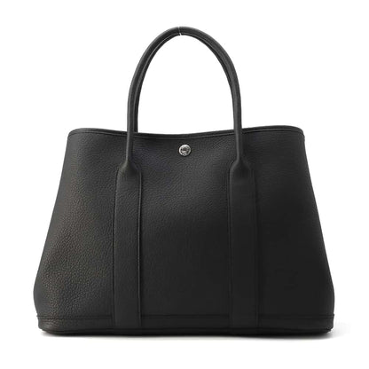 HERMES Garden Party Black Negonda Leather Size PM