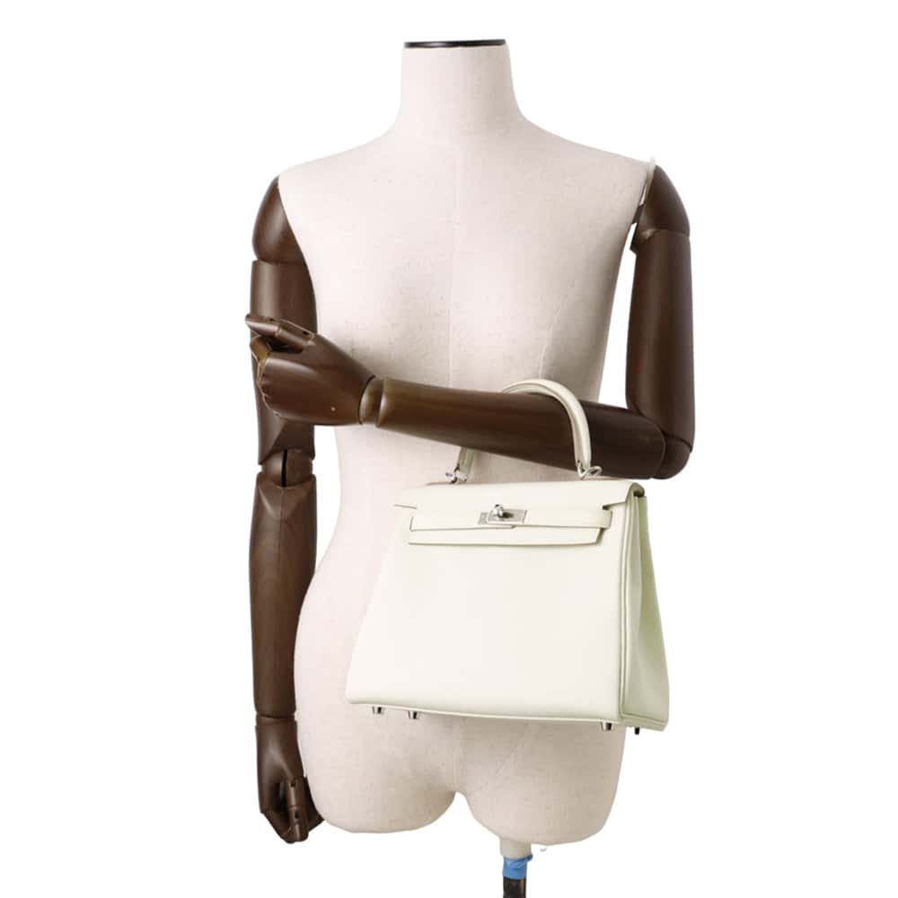 HERMES Kelly Retourne mushroom Togo Leather Size 25