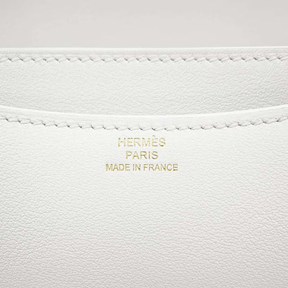 HERMES Mini Constance3 New White Evercolor Size Mini