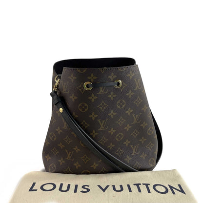 LOUIS VUITTON - Excellent - LV NeoNoe Monogram Brown Canvas MM Shoulder Bag