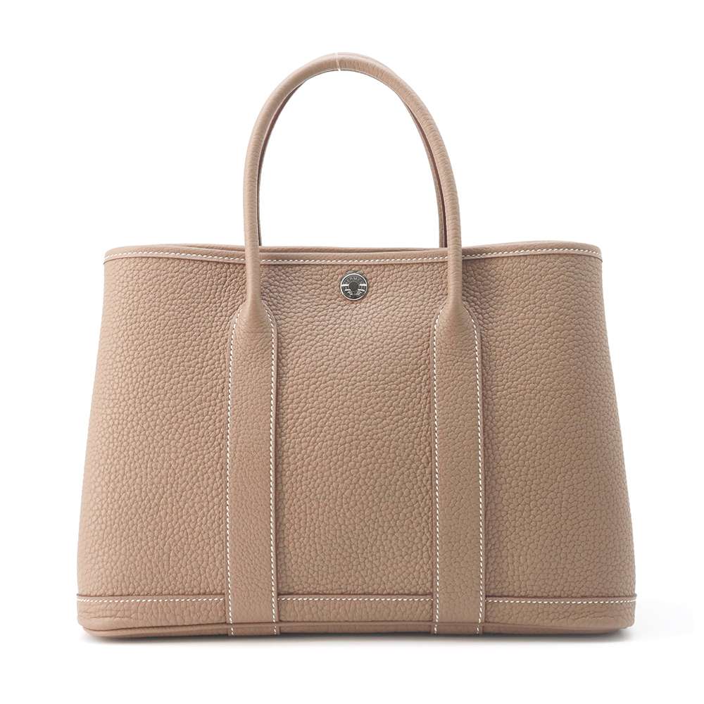 HERMES Garden Party Etoupe Negonda Leather Size TPM