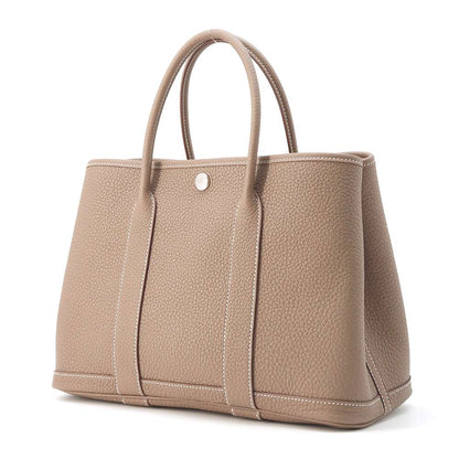 HERMES Garden Party Etoupe Negonda Leather Size TPM