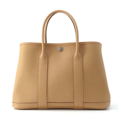 HERMES Garden Party Biscuit Negonda Leather Size TPM