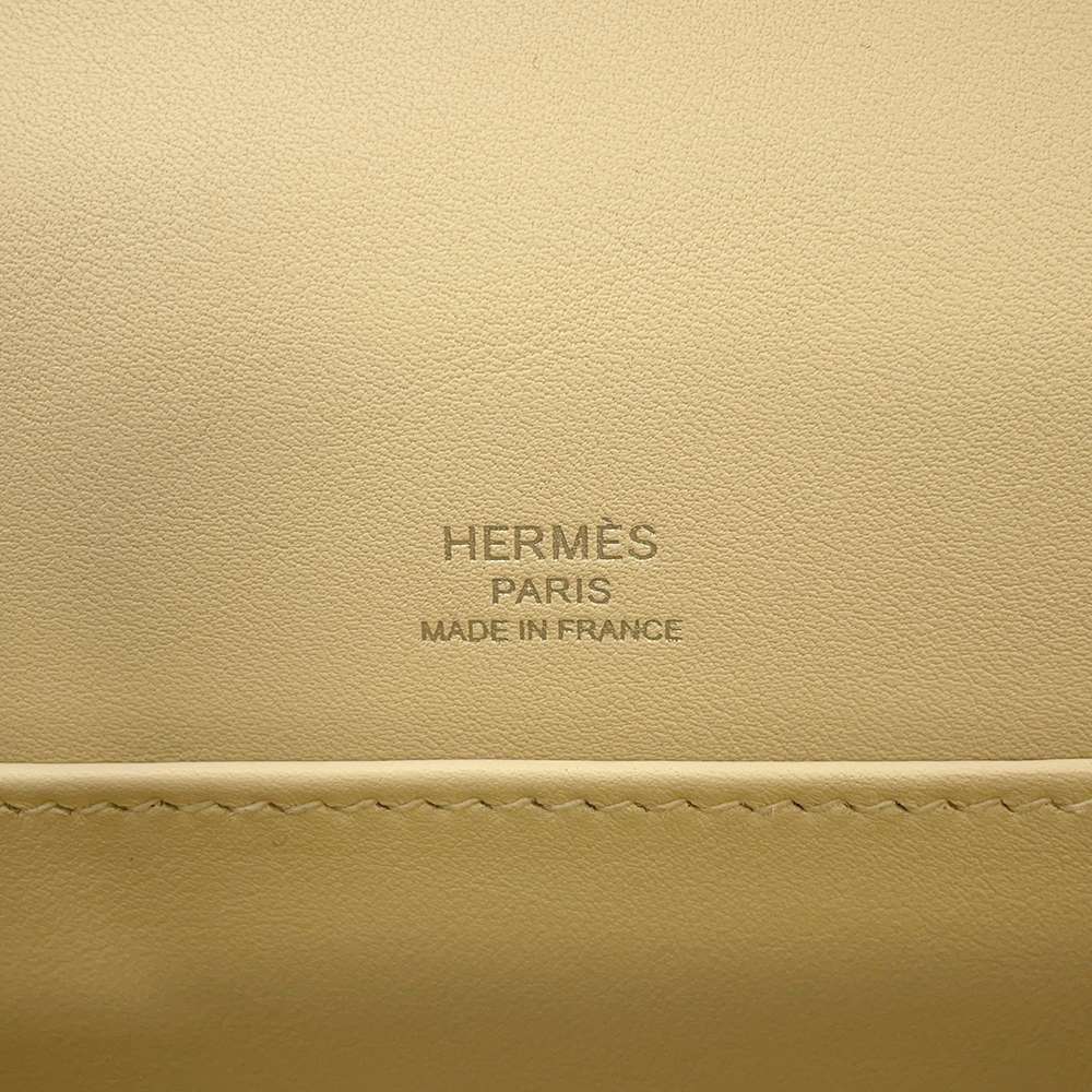 HERMES Geta Tricolor Mauve pale/Nata/Bordeaux Chevre Myzore Goatskin