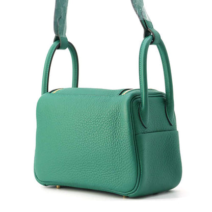 HERMES Lindy Vert Vertigo Taurillon Clemence Size Mini