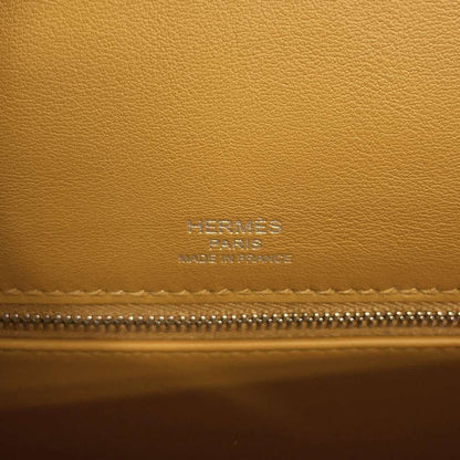 HERMES Kelly Sellier Sesame/Ecru Swift Leather Toile H Size 28