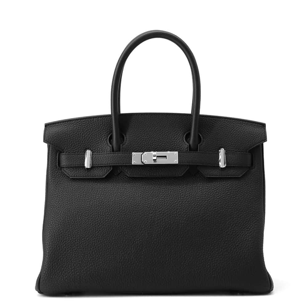 HERMES Birkin Black Togo Leather Size 30