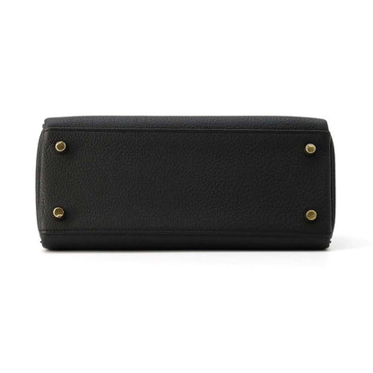 HERMES Kelly Retourne Black Togo Leather Size 25