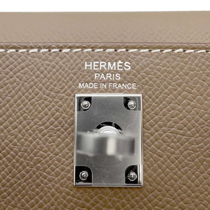 HERMES Kelly Sellier Etoupe Epsom Size 25