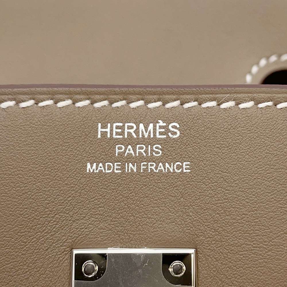 HERMES Birkin Etoupe Swift Leather Size 25