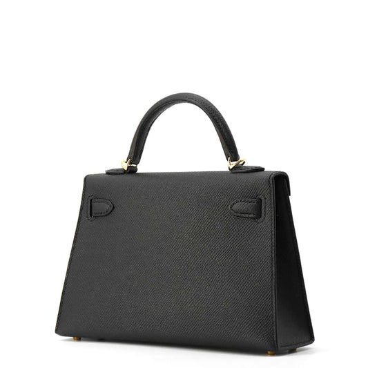 HERMES Mini kelly do Black Epsom