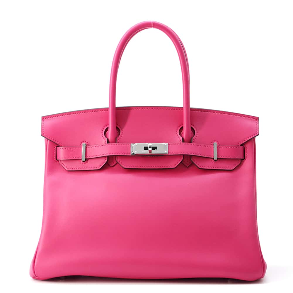 HERMES Birkin Rose Shocking Swift Leather Size 30