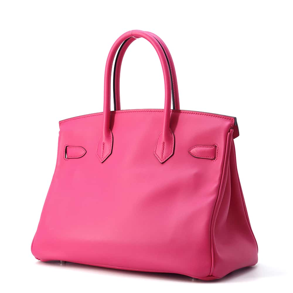 HERMES Birkin Rose Shocking Swift Leather Size 30