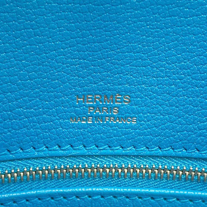 HERMES Birkin Casaque Blue Indigo/Black/Blue Frida Epsom Size 30