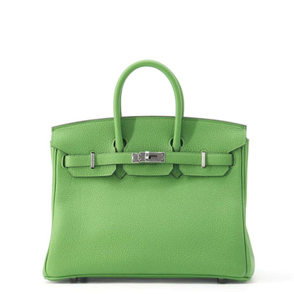 HERMES Birkin Vert Yucca Togo Leather Size 25