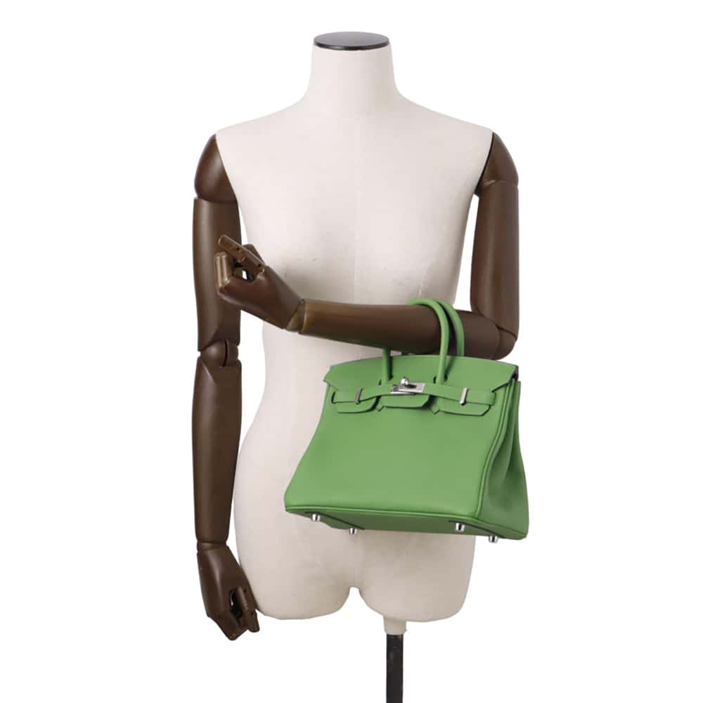 HERMES Birkin Vert Yucca Togo Leather Size 25