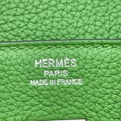 HERMES Birkin Vert Yucca Togo Leather Size 25