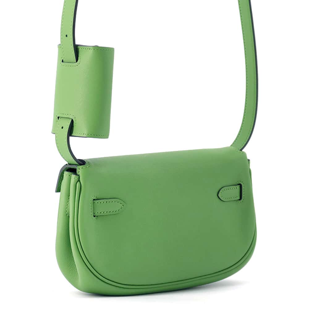 HERMES Kelly Move Vert Yucca Swift Leather