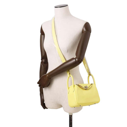 HERMES Lindy Limoncello Taurillon Clemence Size Mini