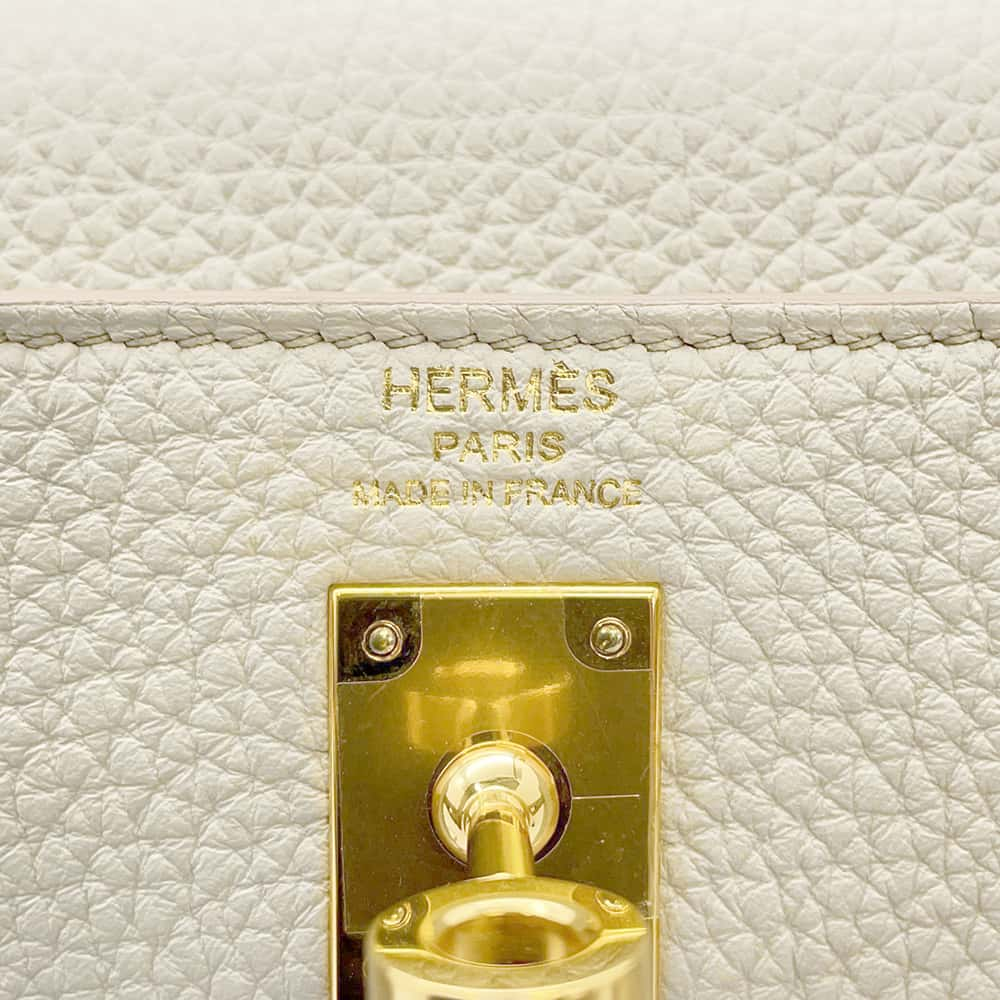 HERMES Kelly Retourne Beton Togo Leather Size 25