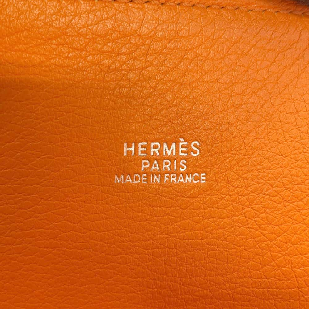 HERMES Bolide 1923 Orange Evergrain Size 30