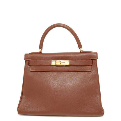 HERMES Kelly Retourne Noazette Togo Leather Size 28