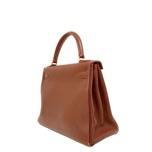 HERMES Kelly Retourne Noazette Togo Leather Size 28